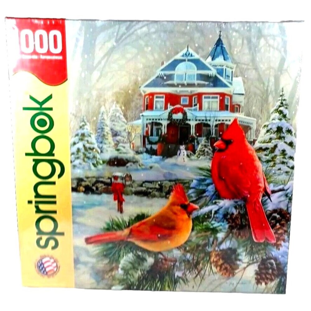 Springbok Cardinal Holiday Retreat 1000 pc Jigsaw Puzzle 24 x 30 New SEALED